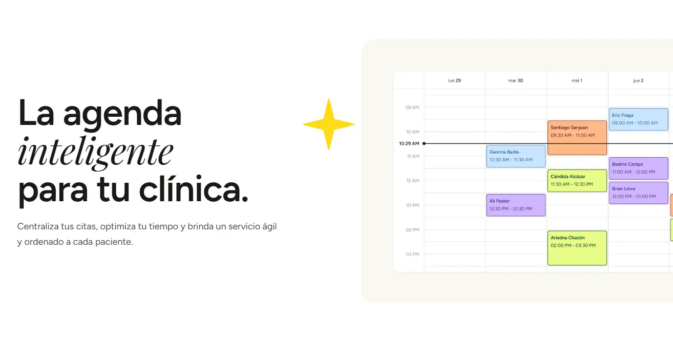 Interfaz de Zutoki, SaaS con IA para clínicas