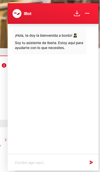 Chatbot en sitio web